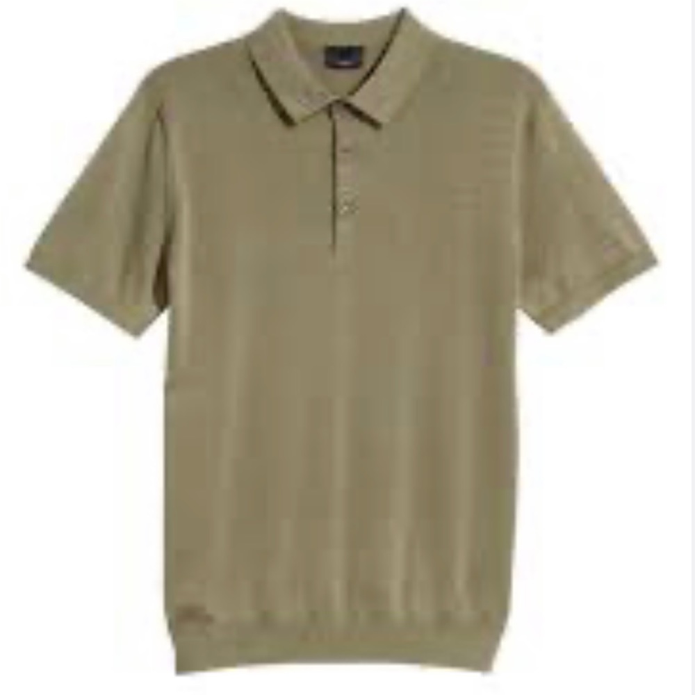 Silk-blend Polo Mens Shirt.